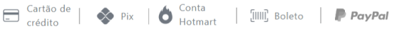 Formas de pagamento Hotmart